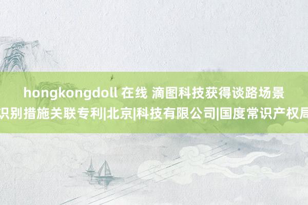 hongkongdoll 在线 滴图科技获得谈路场景识别措施关联专利|北京|科技有限公司|国度常识产权局