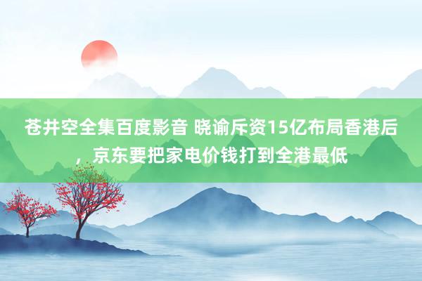 苍井空全集百度影音 晓谕斥资15亿布局香港后，京东要把家电价钱打到全港最低